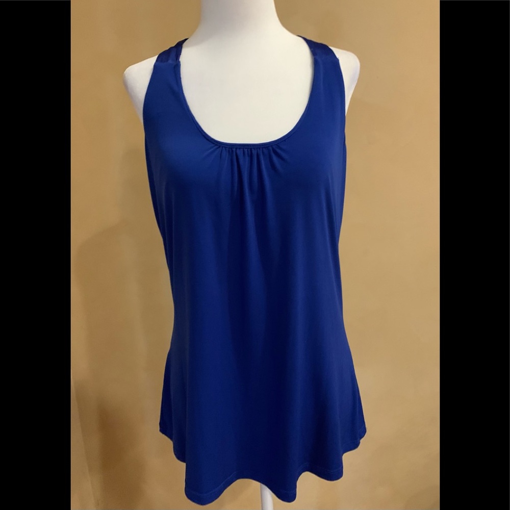 Express royal blue tank style blouse medium
